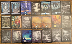 MTG (6) Foil (15) Non Foil Full Art Land LOT 18 Total Unfinity Phyrexia Caverns - Image 1
