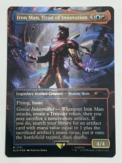 MTG English Iron Man, Titan of Innovation (Rainbow Foil) NM Foil Secret Lair - Image 1