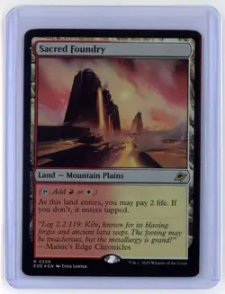 MtG EoE Sacred Foundry #256 FOIL - Image 1