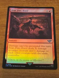 MTG Lord of the Rings - Fear, Fire, Foes! - LTR 125 - FOIL - Image 1