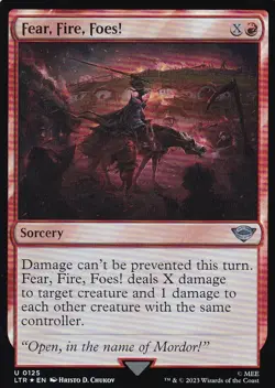 MTG Lord of the Rings - Fear, Fire, Foes! - LTR 125 - FOIL - Image 2