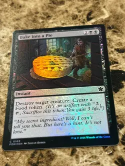 BAKE INTO A PIE Magic the Gathering MTG Foundations Foil - Image 1
