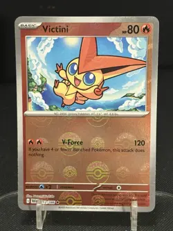 Victini 012/086 Pokeball Reverse Holo Black Star Promo Pokemon Black And White - Image 1