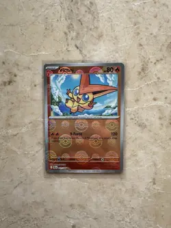 Victini 012/086 Pokeball Reverse Holo Black Star Promo Pokemon Black And White - Image 1
