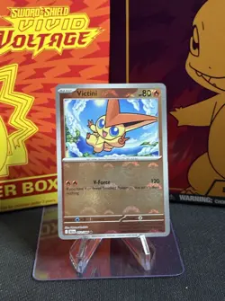 Victini 012/086 Pokeball Reverse Holo Black Star Promo Pokemon Black And White - Image 1