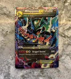 M Rauquaza EX Mega Pokemon Card 61/108 Great Condition With A Protection Sleeve - Image 1