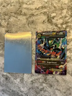 M Rauquaza EX Mega Pokemon Card 61/108 Great Condition With A Protection Sleeve - Image 2