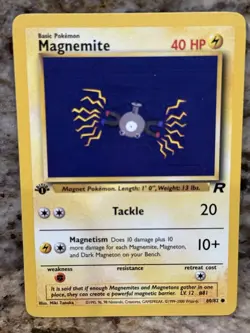 POKEMON MAGNEMITE 60/82 1ST EDITION TEAM ROCKET LP - Image 1