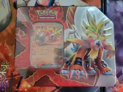 Pokemon TCG -Gouging Fire EX Tin - 5 Booster Packs FACTORY SEALED - Image 1