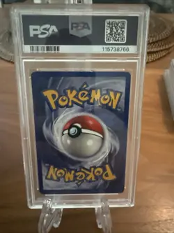 1999 Pokemon Base Set 1st Edition Machamp Shadowless Holo #8 PSA 7 - Image 3