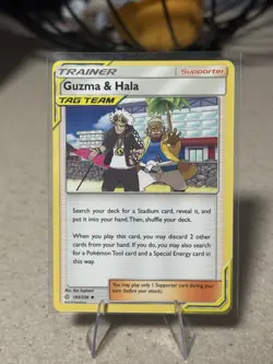 Pokemon TCG Guzma & Hala 193/236 SM Cosmic Eclipse - Image 2