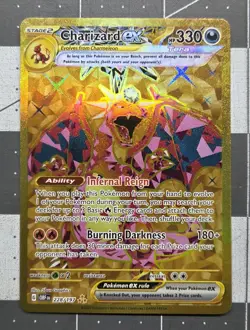 CHARIZARD EX 2023 POKEMON OBSIDIAN FLAMES HYPER RARE 228/197 Q0443 - Image 1