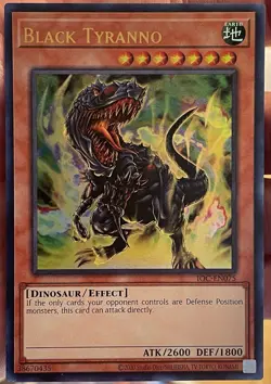Black Tyranno IOC-EN075 Ultra Rare 25th Anniversary Yugioh - Image 1
