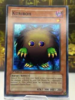 Yugioh! Kuriboh Super Rare MRD-071 NM 1st Edition Metal Raiders Vintage - Image 1