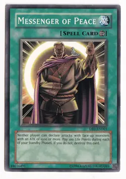 Yugioh Messenger of Peace Common DB1-EN065 Lightly Played - Image 1