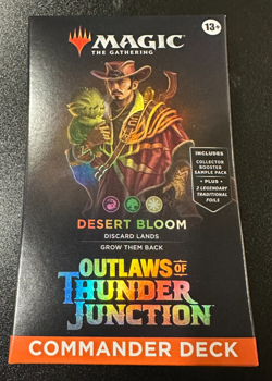 Magic The Gathering MTG Outlaws Of Thunder Junction Commander Deck Desert Bloom - Image 1