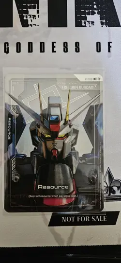 Resource Freedom Gundam Foil - R-008 C+ NM - Gundam TCG Card Game - Image 1