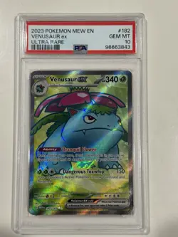2023 Pokemon Venusaur ex Ultra Rare PSA 10 GEM MT Graded Card #182 S/V 151 - Image 4