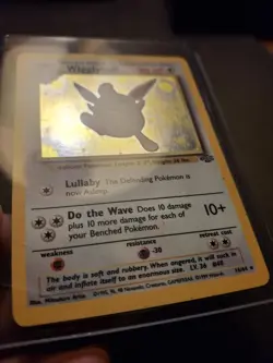 1999 Pokemon Wigglytuff Holographic 16/64 Vintage Card LP - Image 3