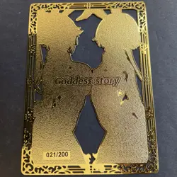 Goddess Story Gold METAL Card Maiden Party Serial Number #021/200! Bunny Girls - Image 5