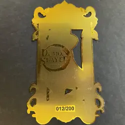 Goddess Story Gold METAL Card Maiden Party Serial Number #012/200! Demon Slay - Image 5