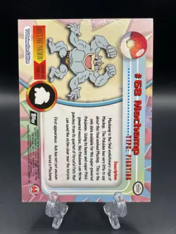 Pokemon 2000 Topps Chrome: #68 Machamp - Holo Foil - Vintage - Trading Card - Image 2