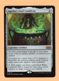 x1 2023 MTG: Wilds of Eldraine AGATHA'S SOUL CAULDRON Mythic Rare #0242 - NM/M - Image 1