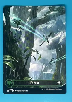 Mtg Forest (0266) (Borderless) Edge of Eternities Regular - Image 1