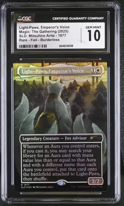 LIGHT-PAWS, EMPEROR'S VOICE Secret Lair Foil Mitsuhiro Arita CGC 10 MTG - Image 1