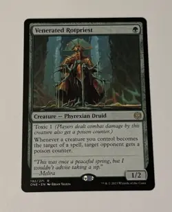 MTG Venerated Rotpriest - Phyrexia: All Will Be One LP - Image 1