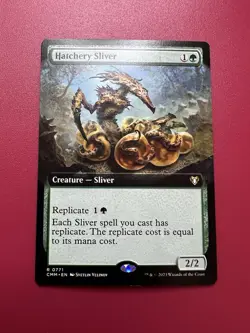 *** Hatchery Sliver *** Extended Art Commander Masters NM MTG English - Image 1