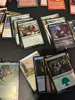 Lot of 100 MTG Rare Cards. All Older Magic the Gathering w Bonus Foil Lands - Image 3