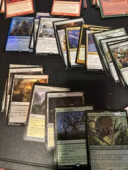 Lot of 100 MTG Rare Cards. All Older Magic the Gathering w Bonus Foil Lands - Image 4