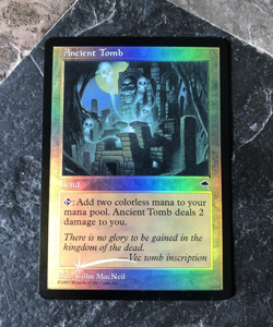 MTG - Ancient Tomb - Tempest - Foil - Art Alter - Legacy - WATCH THE ITEM VIDEO! - Image 1