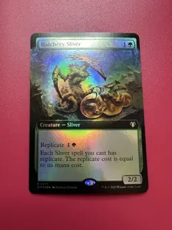 *** Hatchery Sliver *** FOIL Extended Art Commander Masters LP MTG English - Image 1