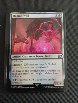 x1 Demon Wall FOIL FIN Final Fantasy MTG 97 M/NM 1x - Image 1
