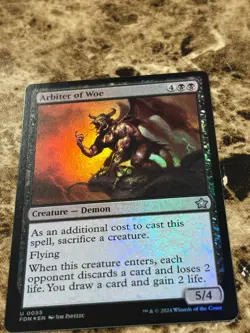 ARBITER OF WOE Magic the Gathering MTG Foundations Foil - Image 1