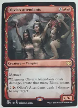 Olivia's Attendants Showcase x1 Innistrad: Crimson Vow MTG LP/NM - Image 1
