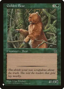Golden Bear The List Reprints (PLST) Regular Near Mint MTG Magic - Image 1