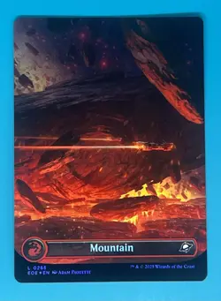 Mtg Mountain (0265) (Borderless) Edge of Eternities Foil - Image 1