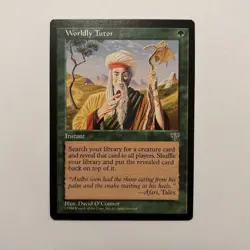 Worldly Tutor - Mirage - unplayed - NM - MTG - Magic the Gathering - Image 1