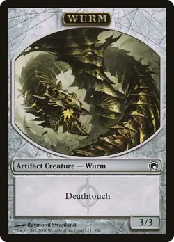 Wurm (#8) - Token Scars of Mirrodin LP MTG - Image 1
