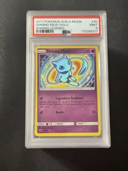 2017 Pokemon Shining Legends Shining Mew Holo PSA 9 40 Shiny Mint - Image 1