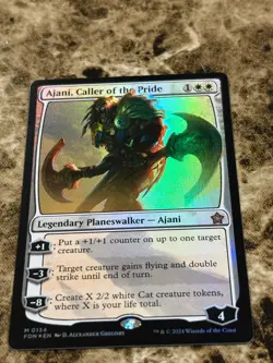 AJANI, CALLER OF THE PRIDE Magic the Gathering MTG Foundations Foil - Image 1