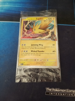 Pokemon TCG - Sealed Team Rockets Zapdos Gamestop Exclusive Stamped Promo - Image 1
