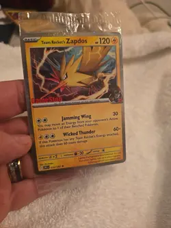 Pokemon TCG - Sealed Team Rockets Zapdos Gamestop Exclusive Stamped Promo - Image 2
