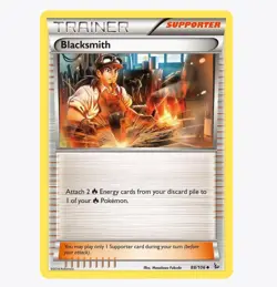 Pokemon TCG Blacksmith 88/106 XY FlashFire Reverse Holo - Image 1