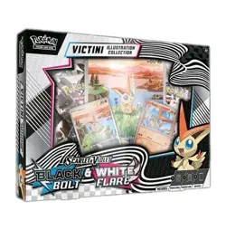 Pokemon TCG Black Bolt & White Flare Victini Illustration Collection Box Sealed - Image 1