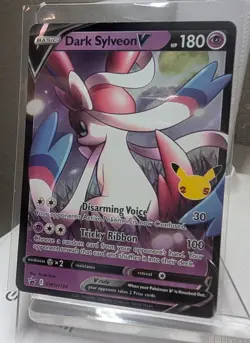Pokemon TCG Dark Sylveon V Celebrations Black Star Promo SWSH134 - Image 1