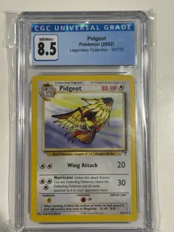 CGC 8.5 Pidgeot 33/110 Non-Holo Rare Pokemon Legendary Collection 2002 - Image 3